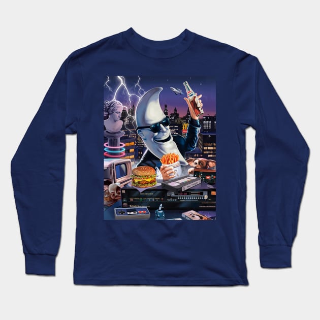 Mac Tonight Poster Long Sleeve T-Shirt by JennyPool